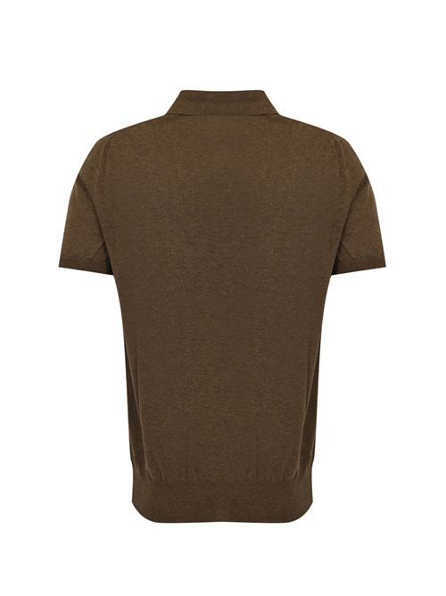 Polo in cotone Dark Brown Caruso | MK56Y POLO 7002570520